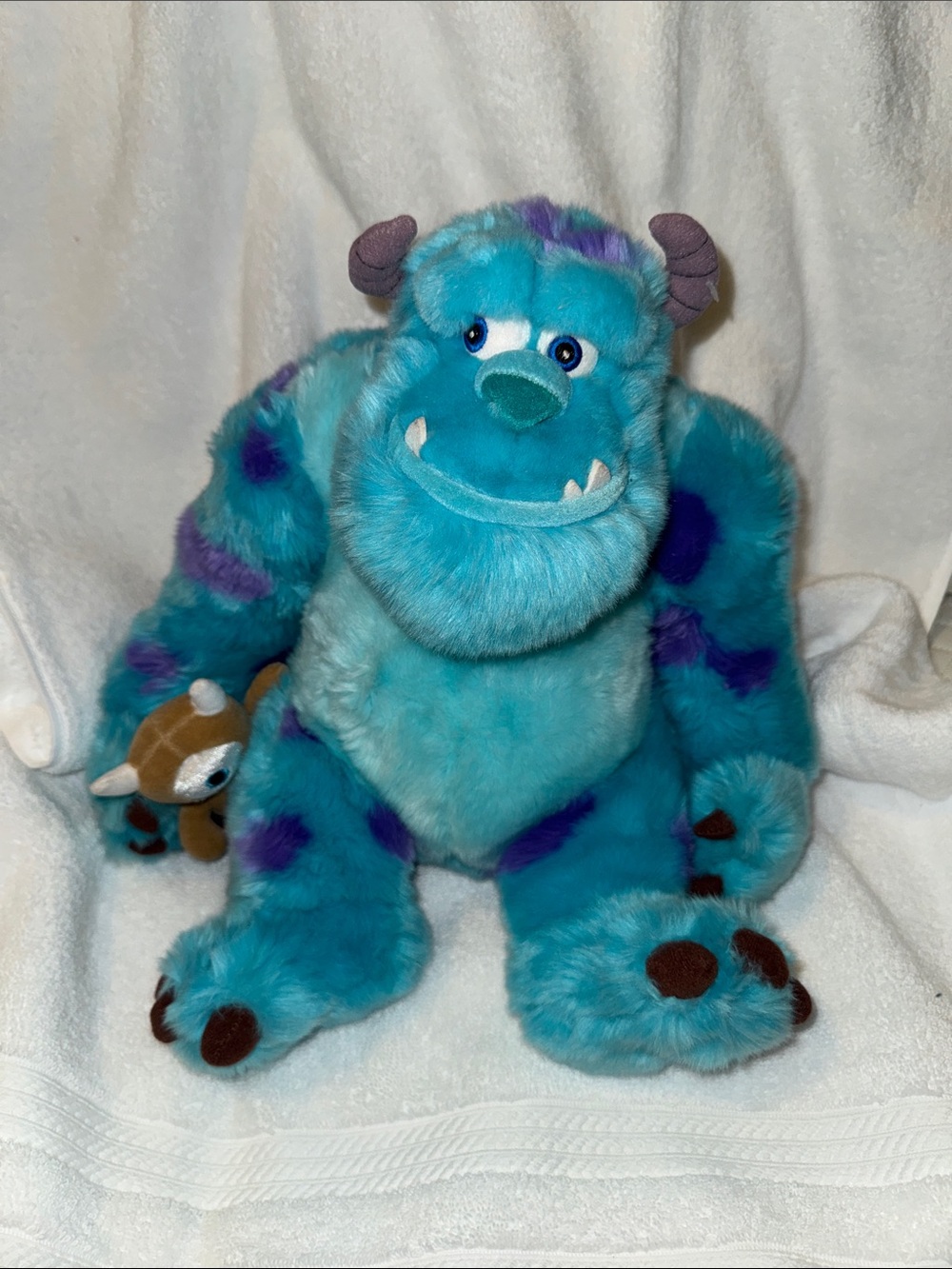 Disney Teal and Purple Sulley Plush Monster